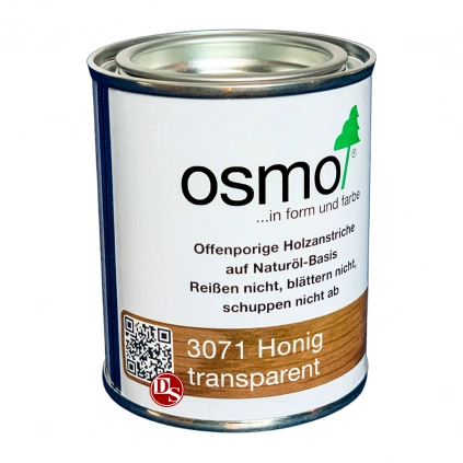 1Масло с твёрдым воском, цветное, Osmo 3071 Hartwachs-Oil Farbig, 125 мл., мед